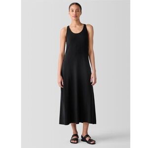 Eileen Fisher Fine Jersey Racer-Back Tank Dress
